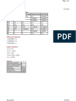 Calculated Values of DEQ Variables: POLYMATH Report