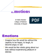 Emotions: DR Aisha Hamdan College of Medicine University of Sharjah