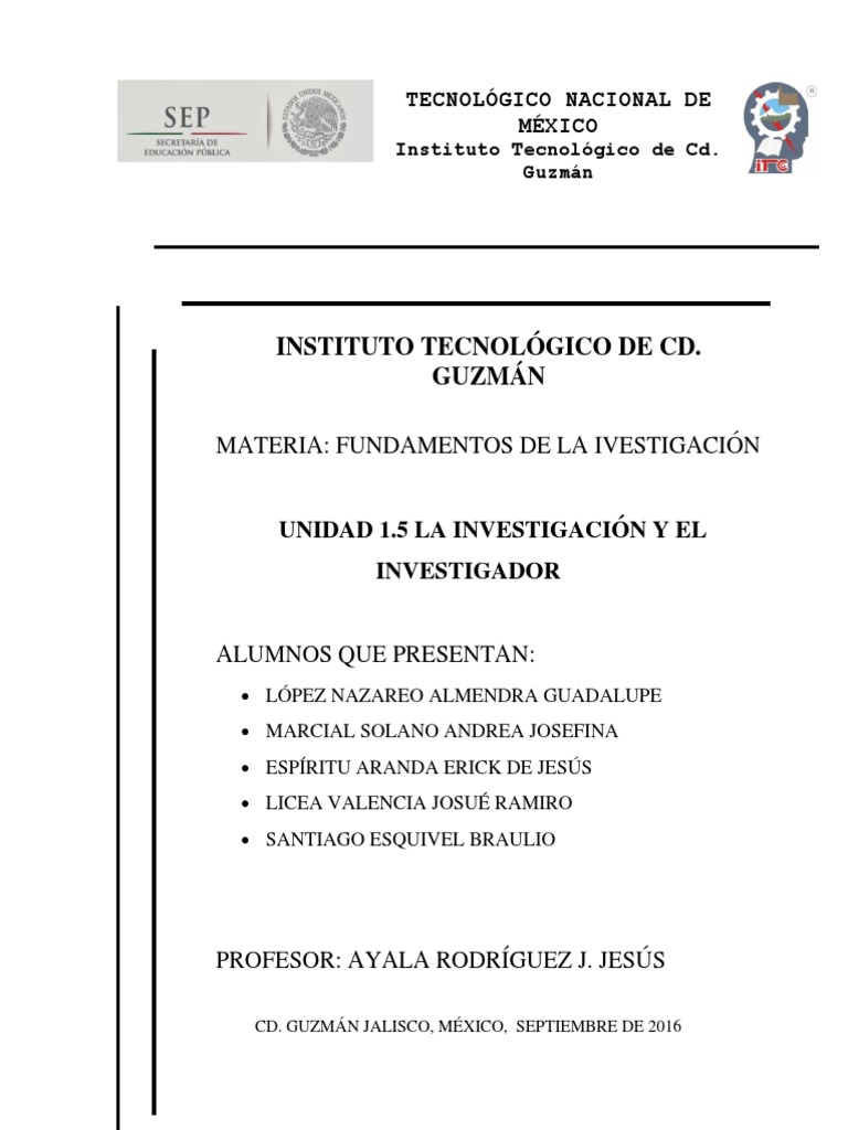 1.5 La Investigación y El Investigador | PDF | Hipótesis | Conocimiento