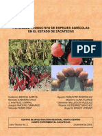 Pot Prod de Especies Agricolas en Zacatecas