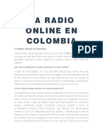 LA RADIO ONLINE EN COLOMBIA