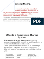 Knowledge Sharing.: Knowledge Sharing Is A Process Through Which Knowledge Is
