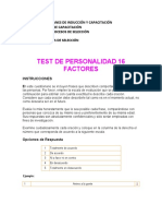 Test de Personalidad 16 Factores