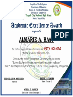 ACADEMIC EXCELLENCE AWARD Final