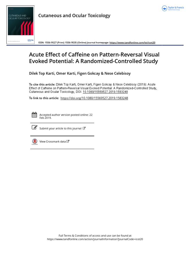 Caffeine's Impact on Visual Evoked Potentials | PDF | Caffeine ...