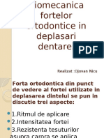 Biomecanica Fortelor Ortodontice