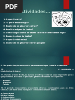 Atividades (Teatro)