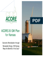 ACORE 20 GW Plan For Kansas. Economic Revitalization Through Renewable Energy - Will Kansas Reap The Benefits of This Crop