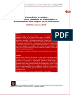 A construção da categoria 'juventude' na Modernidade e seu desmoronamento na Pós-Modernidade