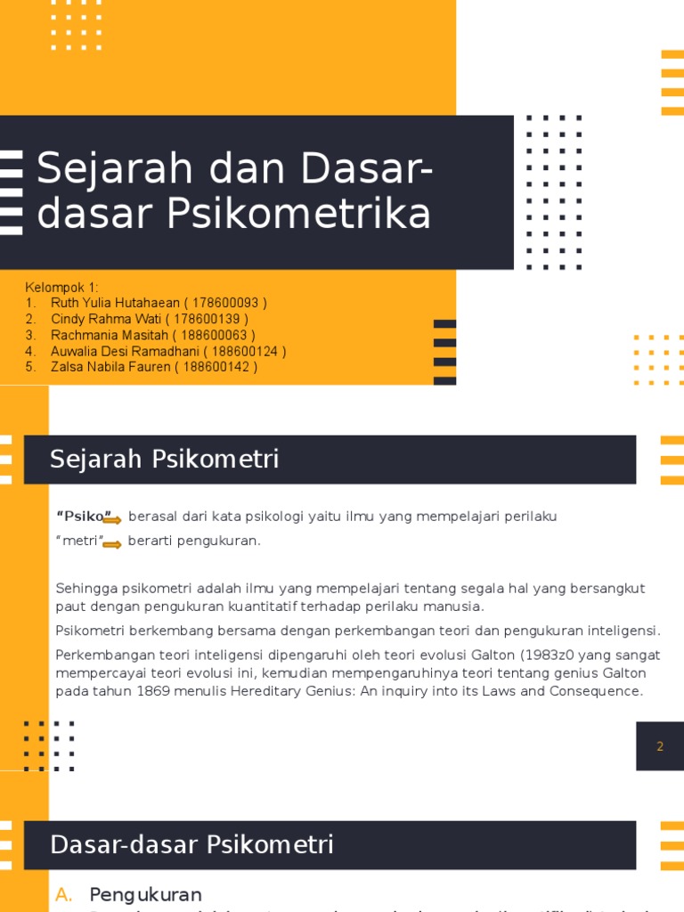 Dasar-Dasar Psikometri | PDF