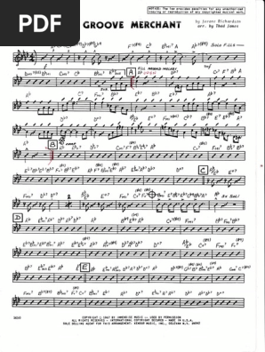 Groove Merchant Pno - Gui Thad Jones | PDF