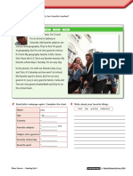 Metro Starter Reading Worksheets PDF