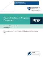 Maternal Collapse in Pregnancy and The Puerperium: Green-Top Guideline No. 56