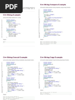 C++ Strings: C++ String Compare Example