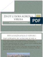 Život U Doba Korona Virusa: Iz Ugla Jednog Sedmaka