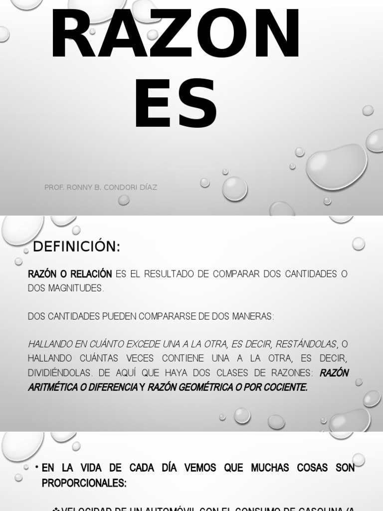 Razones | PDF