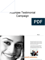 Adamjee Testimonial Campaign