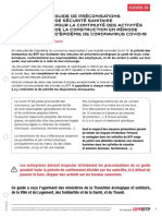 Guide de Preconisations Covid 19 Oppbtp PDF