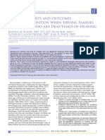 Measuring Costs and Outcomes of Tele-Intervention When Serving Families of Children Who Are Deaf/Hard-of-Hearing