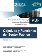 JEAE - ANALISIS ECONOMICO Objetivos y Funciones Del Sector Público