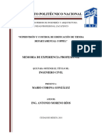 Supervisión y Control de Edificación de Tienda Departamental Coppel PDF