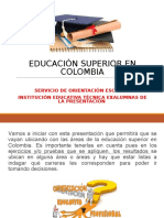 La Educacion Superior en Colombia