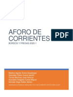 Aforo de Corrientes: Bordos Y Presas 2020-1