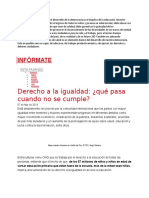 Un Elemento Fundamental en El Desarrollo de La Democracia Es El Impulso de La Educación