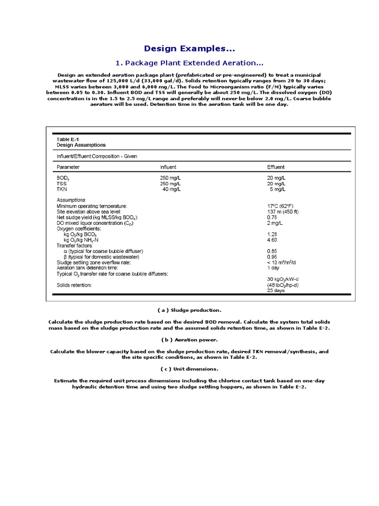 STP Design Calculations and Examples | PDF | Water Treatment | Sewage ...