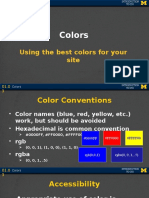 Colors: Using The Best Colors For Your Site