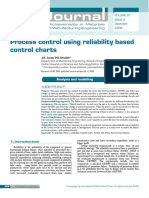 Process Control using relaibility based control charts