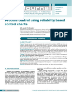 Process Control Using Relaibility Based Control Charts