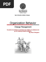 Organization Behavior: Change Management