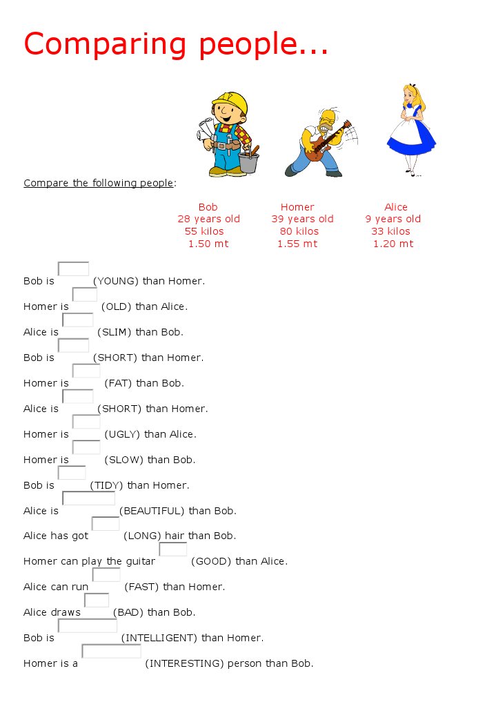 Comparing People | PDF