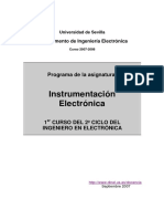 Instrumentación Electrónica: Programa de La Asignatura