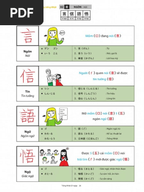 Hack não KANJI trong Tiếng Nhật Hack não KANJI trong Tiếng Nhật | PDF