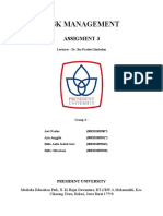 ASSIGNMENT 3 - Risk Management