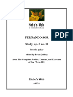 Hebe's Web Hebe's Web Hebe's Web Hebe's Web Hebe's Web: Fernando Sor Study, Op. 6 No. 11
