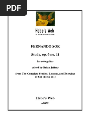 Hebe S Web Hebe S Web Hebe S Web Hebe S Web Hebe S Web Fernando Sor Study Op 6 No 11 Pdf