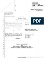 CASE NO: A-20-813585-W Department 18: Electronically Filed 4/13/2020 5:09 PM Steven D. Grierson Clerk of The Court