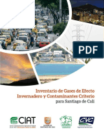 Inventario de Gases de Efecto Invernadero y Contaminantes Criterio para Santiago de Cali PDF