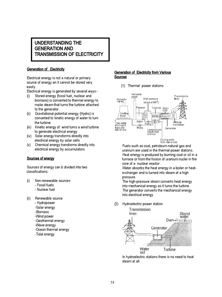 Understanding Transmission of Electricity | PDF | Electric Power ...