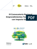 2019 Bases III Convocatoria - HUBUDEP