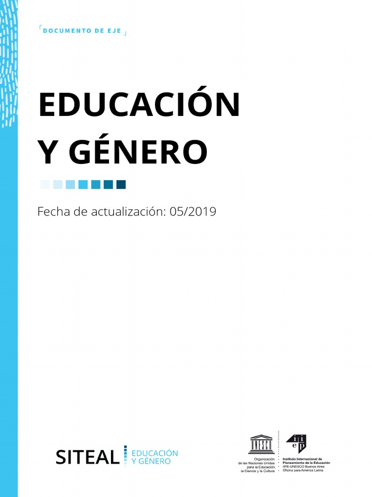 Educación en Igualdad de Género | PDF | Igualdad de género | Estudios ...