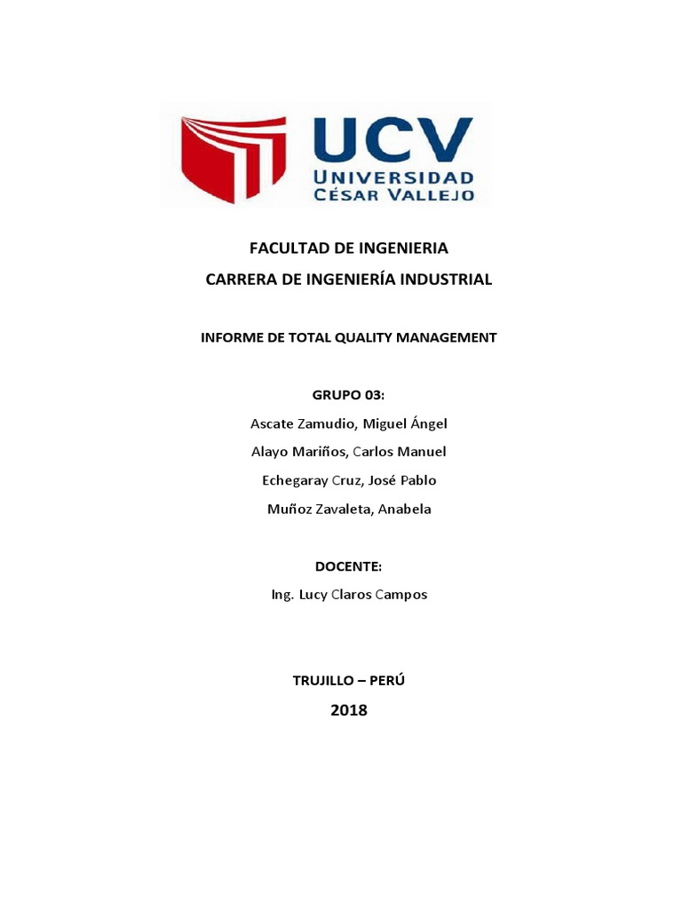 Informe de Gestion de Calidad PDF Calidad Análisis de Riesgo y Puntos Críticos