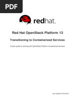 Red Hat Openstack Platform 13: Transitioning To Containerized Services