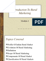 Introduction To Rural Marketing: Module-1
