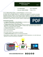 Ficha Técnica Baterias Ciclo Profundo Walco Industrial PDF