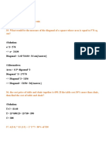 AUST Last 4 MCQ Math Solution PDF