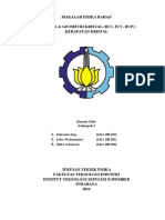 Makalah Fisika Bahan Struktur & Geometri Kristal (BCC, FCC, HCP) - Kerapatan Kristal PDF